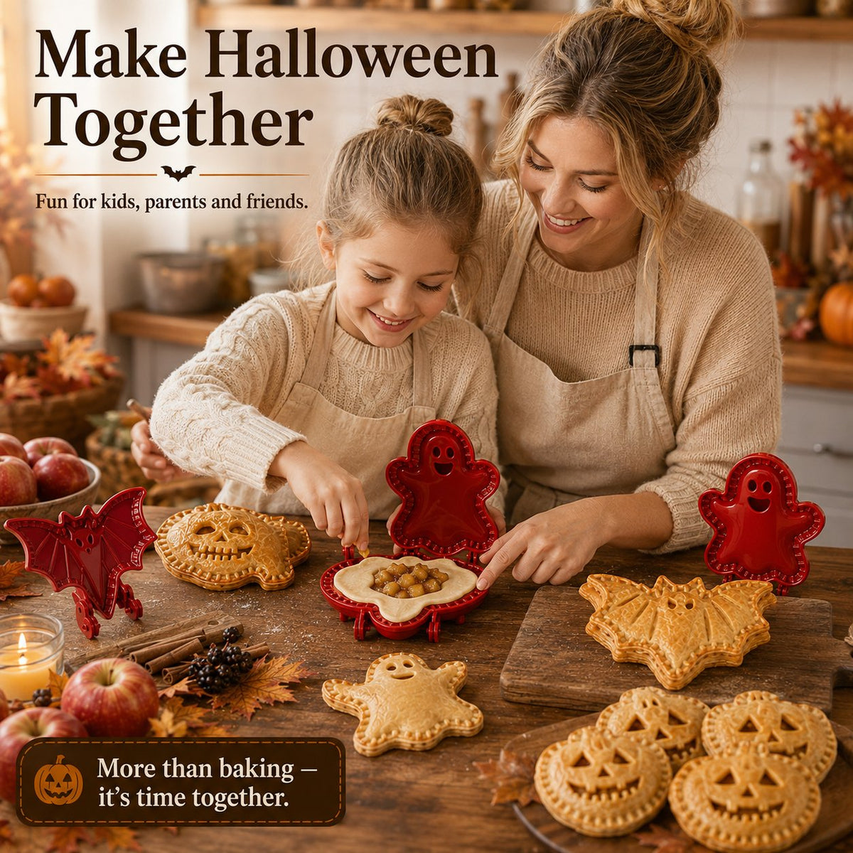 🎃 Zestaw składający się z 8 sztuk mini foremek do ciasta na Halloween
