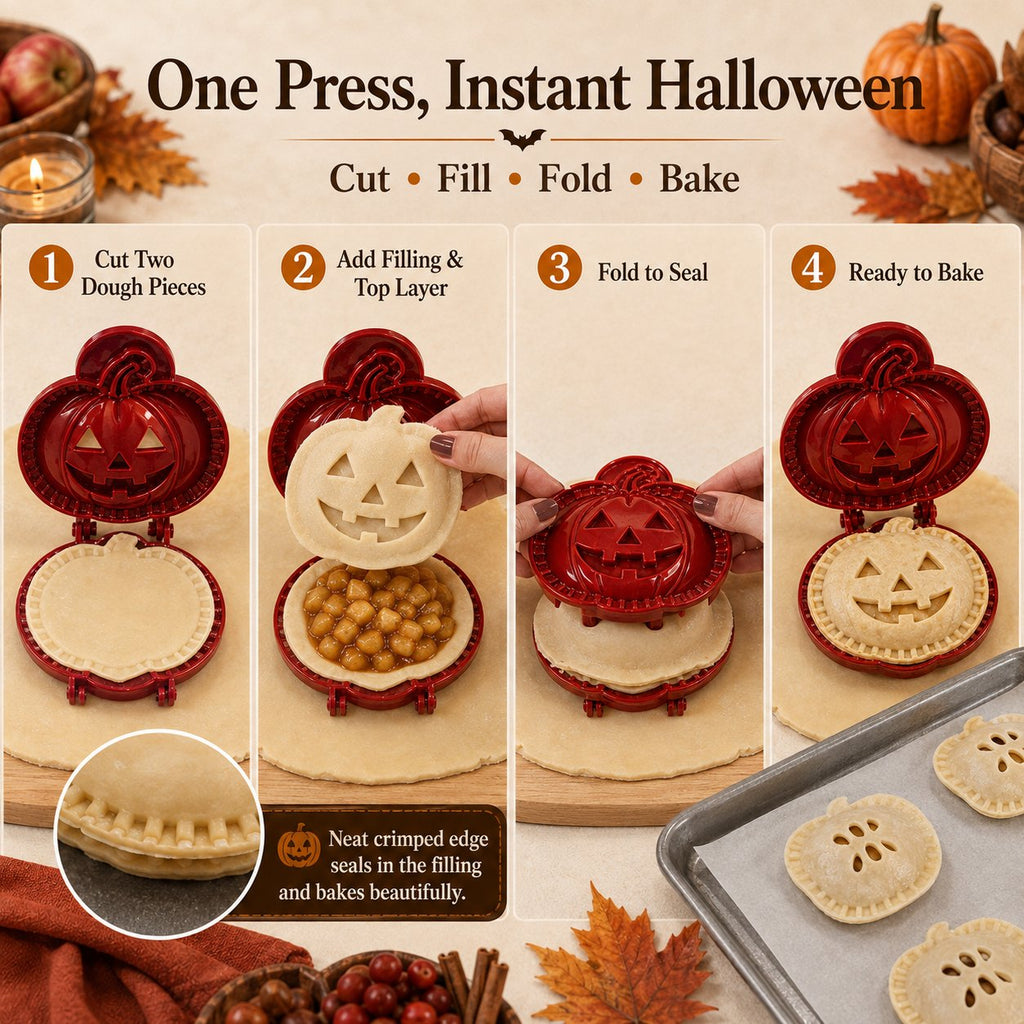 🎃 Zestaw składający się z 8 sztuk mini foremek do ciasta na Halloween