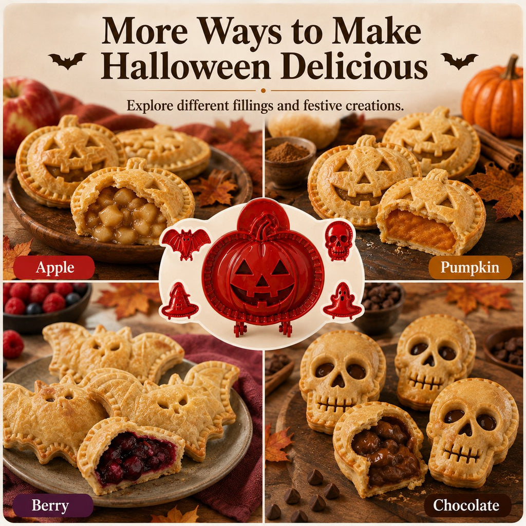 🎃 Zestaw składający się z 8 sztuk mini foremek do ciasta na Halloween
