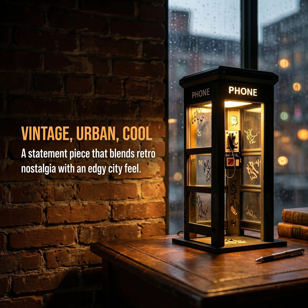 📞TERAZ 50% ZNIŻKI✨Lampa nastrojowa w stylu vintage w kształcie budki telefoniczne