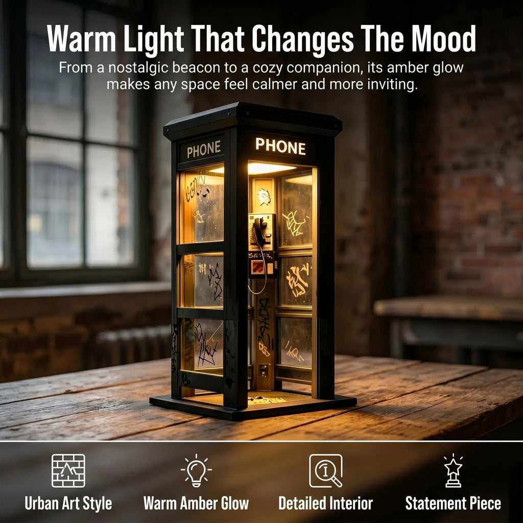 📞TERAZ 50% ZNIŻKI✨Lampa nastrojowa w stylu vintage w kształcie budki telefoniczne