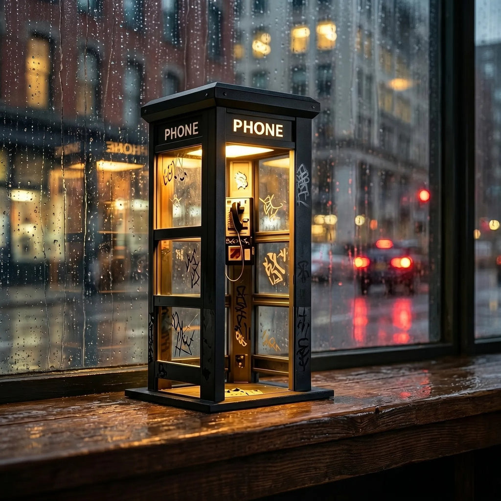 📞TERAZ 50% ZNIŻKI✨Lampa nastrojowa w stylu vintage w kształcie budki telefoniczne