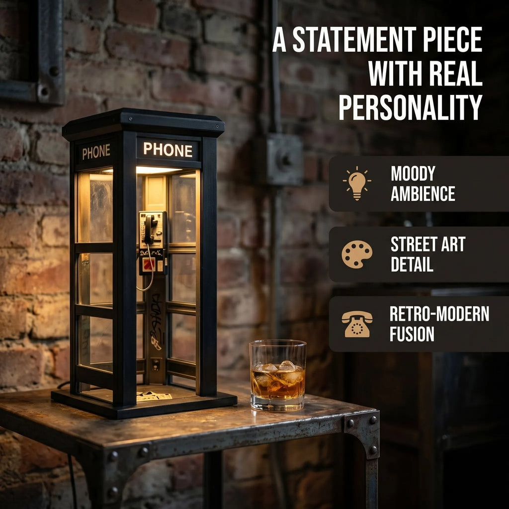 📞TERAZ 50% ZNIŻKI✨Lampa nastrojowa w stylu vintage w kształcie budki telefoniczne