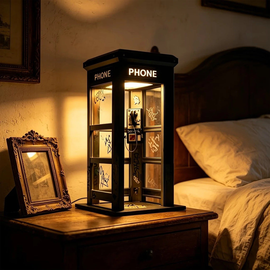 📞TERAZ 50% ZNIŻKI✨Lampa nastrojowa w stylu vintage w kształcie budki telefoniczne