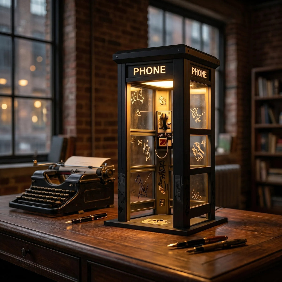 📞TERAZ 50% ZNIŻKI✨Lampa nastrojowa w stylu vintage w kształcie budki telefoniczne