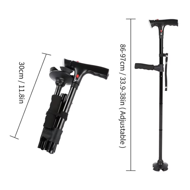 Nowy model składanej kuli z podświetleniem LED 🦯