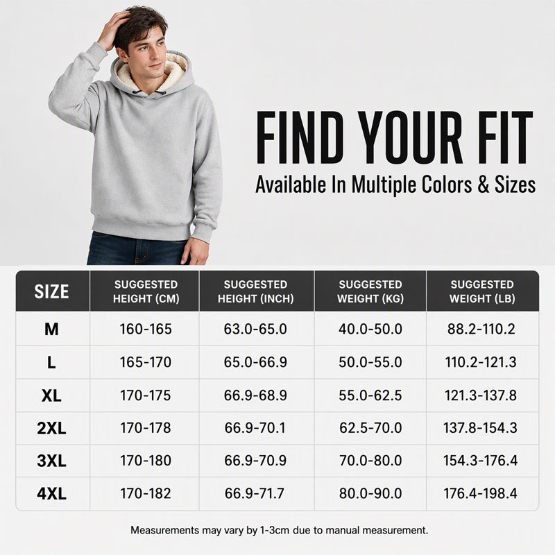【M-5XL】🔥 Męski sweter z kapturem, o grubszym splocie, z podszewką z sherpy